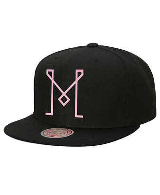 Men's Mitchell & Ness Inter Miami Cf Logo Snapback Hat
