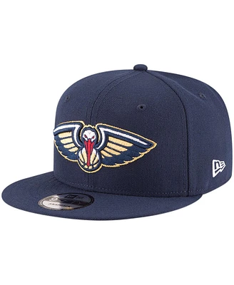 Men's New Era Navy New Orleans Pelicans Official Team Color 9FIFTY Snapback Hat