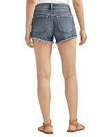 Silver Jeans Co. Boyfriend Mid Rise Americana Distressed Short