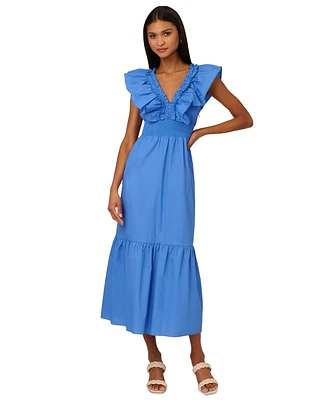 Adrianna by Papell Women's Ruffled Maxi Dress