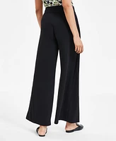 Anne Klein Women's Pull-On Flyaway Wide-Leg Pants