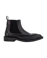 Karl Lagerfeld Paris Men's White Label Leather Moc Toe Chelsea Boots