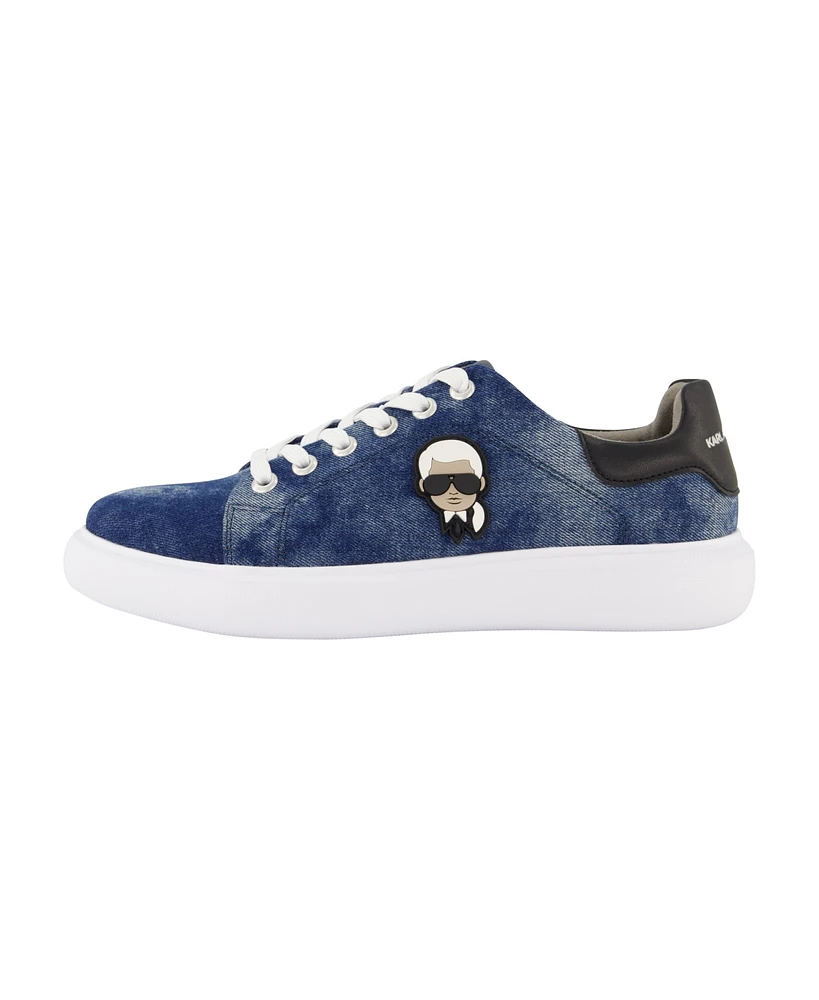 Karl Lagerfeld Paris Men's Denim Head Sneakers