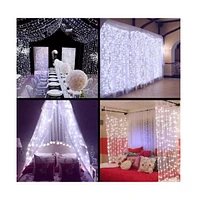 Twinkle Star Led Window Curtain String Light for Wedding Party Home Garden Bedroom