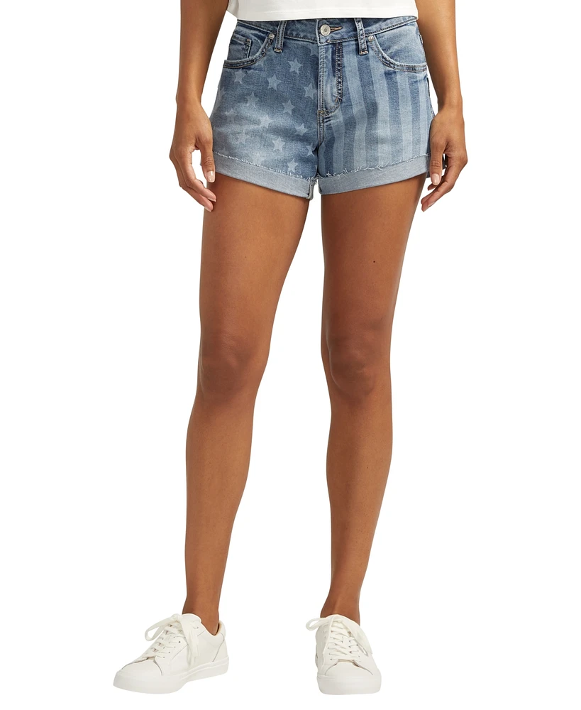 Silver Jeans Co. Boyfriend Mid Rise Americana Short