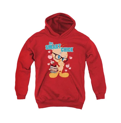 Looney Tunes Boys Youth One Smart Chick Pull Over Hoodie / Hooded Sweatshirt