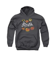 Batman Boys Classic Tv Youth Sound Effects Pull Over Hoodie / Hooded Sweatshirt