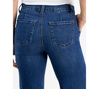 Style & Co Petite High-Rise Cropped Wide-Leg Jeans, Created for Macy's