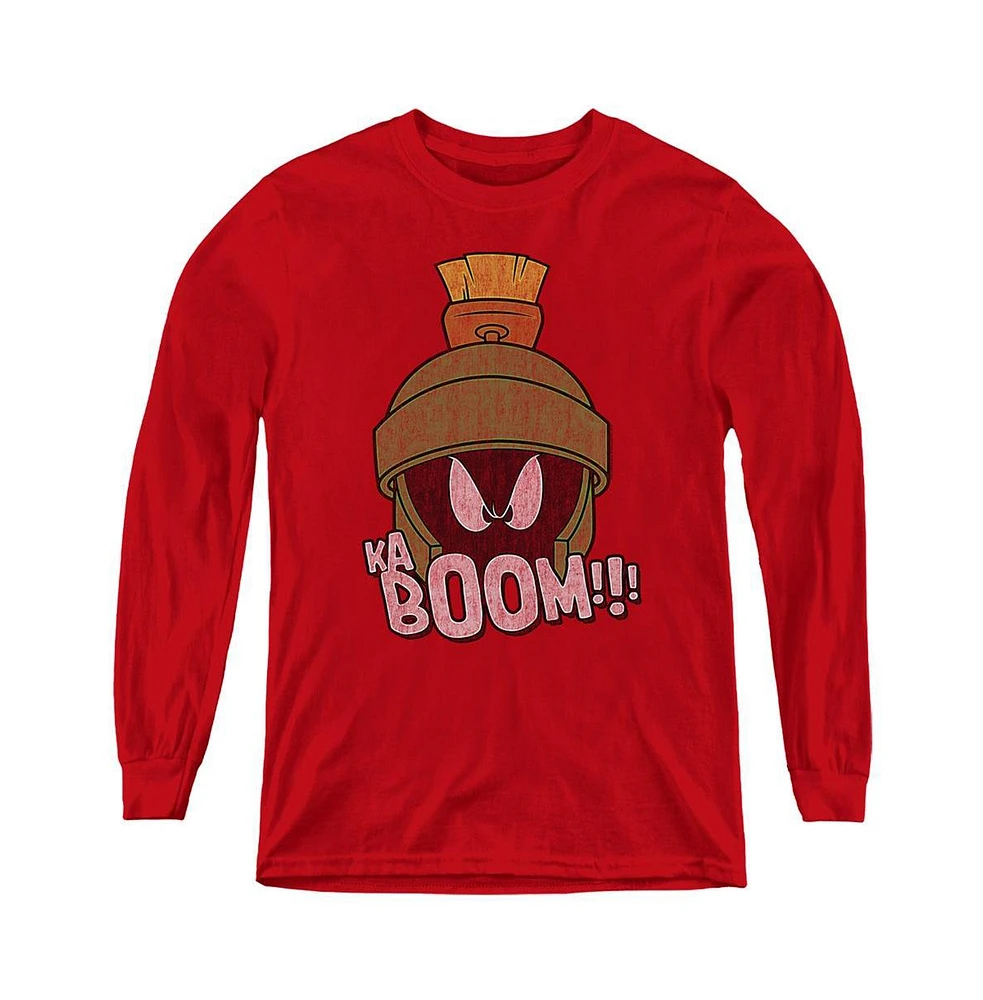 Looney Tunes Boys Youth Kaboom Long Sleeve Sweatshirt