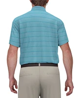 Pga Tour Men's Short-Sleeve Birdseye Jacquard Performance Polo Shirt