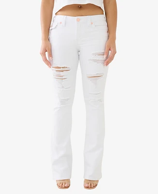 True Religion Women's Becca Flap Bootcut Jeans