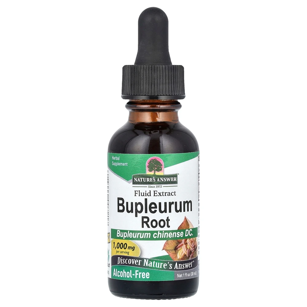 Nature's Answer Bupleurum Root Fluid Extract Alcohol-Free 1 000 mg - 1 fl oz (30 ml) - Assorted Pre