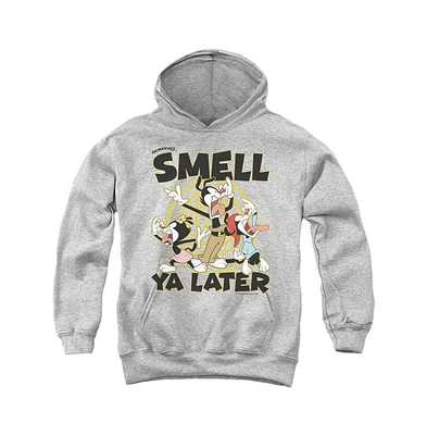 Animaniacs Boys Youth Smell Ya Later Pull Over Hoodie / Hooded Sweatshirt