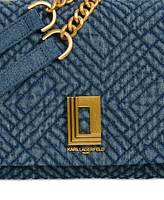 Karl Lagerfeld Paris Lafayette Small Denim Shoulder Bag