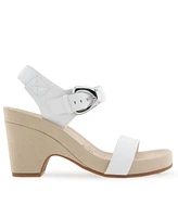 Aerosoles Women's Meyer Open Toe Buckle Strap Wedge Sandals
