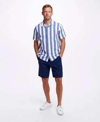 Weatherproof Vintage Mens Short Sleeve Cotton Seersucker Shirt 9 Cotton Twill Stretch Shorts