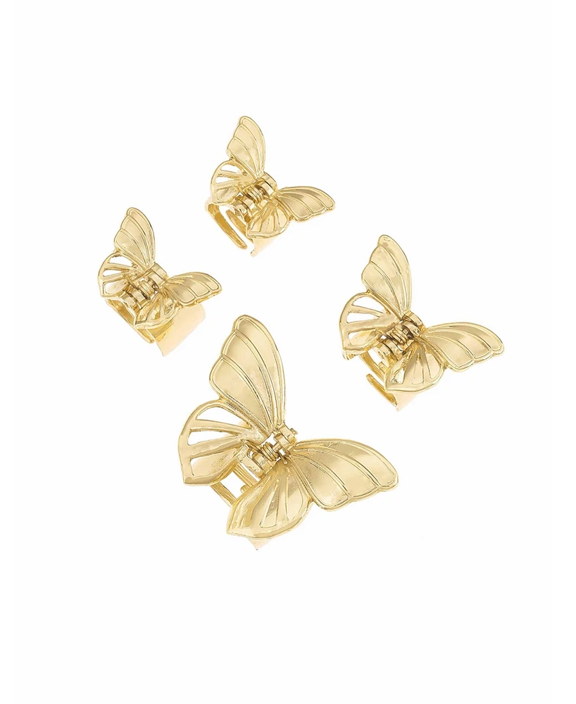 Ettika Flight of the Butterfly Gold-Tone Clip Set