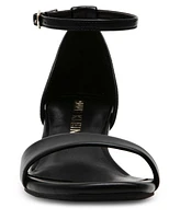Anne Klein Women's Mia Ankle Strap Block Heel Dress Sandals
