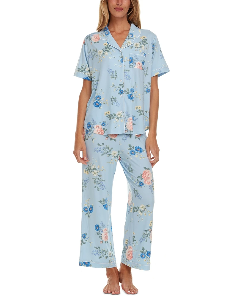 Flora by Flora Nikrooz Women's Annie 2-Pc. Pajamas Set