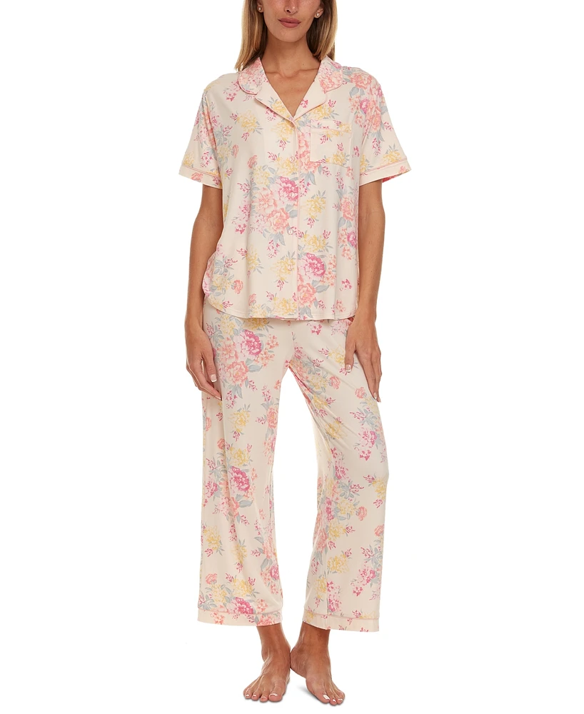 Flora by Nikrooz Women's Annie 2-Pc. Pajamas Set