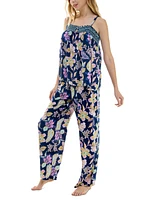 Roudelain Women's 2-Pc. Smocked Swing Cami & Pants Pajamas Set