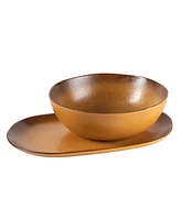 Bloomhouse 2 Piece Serving Platter Bowl Set, Service for