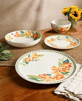 Bloomhouse Decorated 16 Pc Dinnerware Set, Service for 4