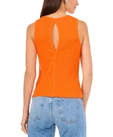 1.state Women's Cutout Rib Knit Cotton Tank Top