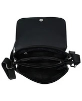 Mancini Pebble Alison Leather Crossbody Handbag