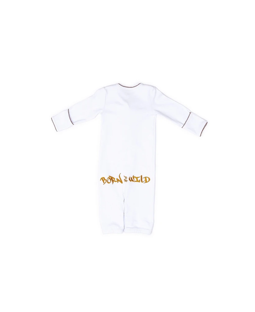 Royal Baby Collection Organic Cotton Gloved Sleeve 2 1 Coverall Converter with Hat and Bib Gift Box