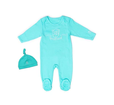 Royal Baby Collection Organic Cotton Gloved Footed Coverall Sweet Dreams with Hat