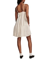 Lucky Brand Women's Pintuck-Bodice Tiered Mini Dress