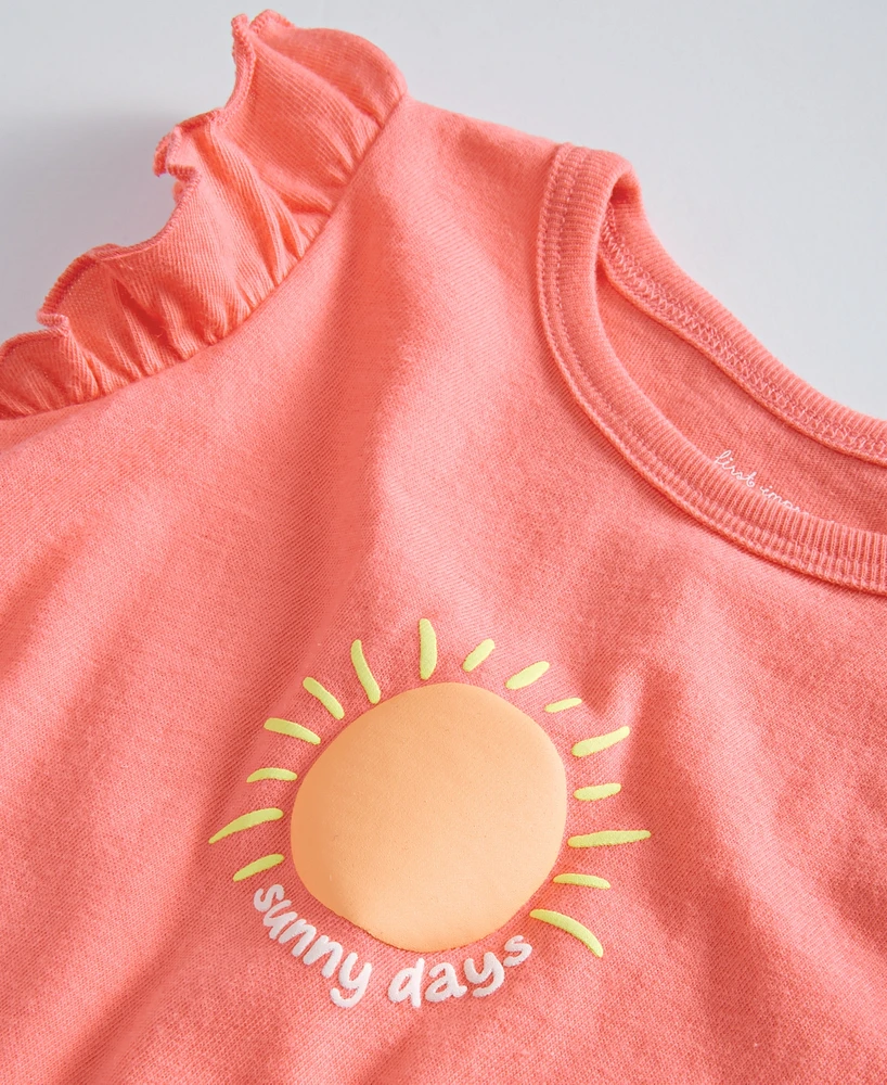First Impressions Baby Girls Citrus Sunshine Puff Graphic T-Shirt, Created for Macy's