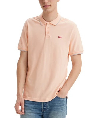 Levi's Men's Housemark Standard-Fit Tipped Polo Shirt
