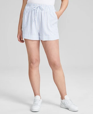 And Now This Women's High-Rise Pull On Linen-Blend Shorts, Created for Macy's