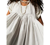 Free People Women's Cotton Catalina Ruffle Mini Dress