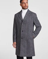 Michael Kors Men's Classic-Fit Wool Blend Herringbone Overcoat