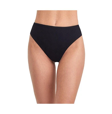 Gottex Women's Solid Textured high leg waist swim bottom