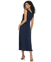 Dkny Women's Sleeveless Cowl-Neck Midi Dress