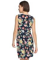 Tommy Hilfiger Women's Floral-Print Round-Neck Dress