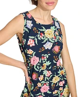 Tommy Hilfiger Women's Floral-Print Round-Neck Dress