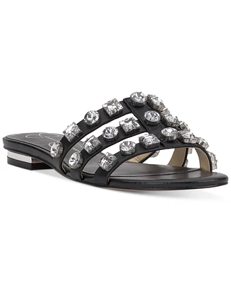 Jessica Simpson Detta Crystal Embellished Slide Sandals