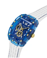 Guess Men's Multi-Function White Silicone Watch, 44mm