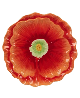 Certified International Blossom 3-d Floral Platter