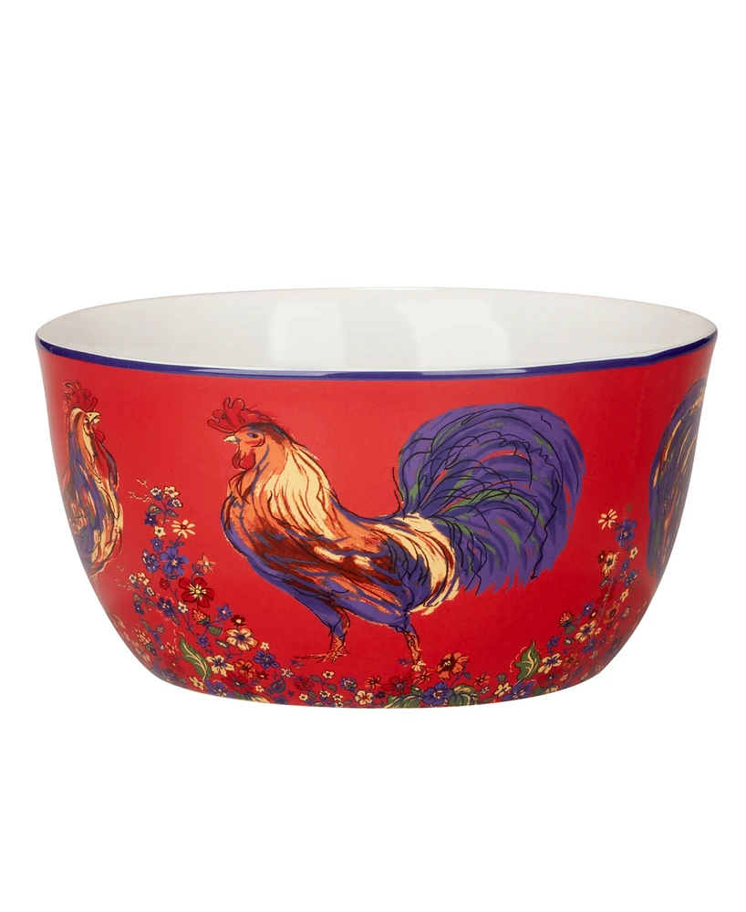 Certified International Morning Rooster Deep Bowl