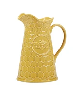 Certified International French Bees Embossed Honeycomb Pitcher