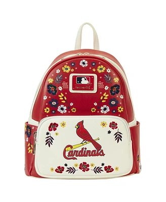 Men's and Women's Loungefly St. Louis Cardinals Floral Mini Backpack