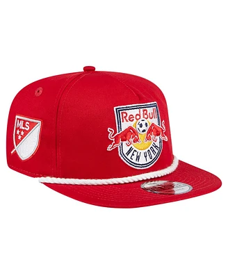 Men's New Era Red New York Red Bulls The Golfer Kickoff Collection Adjustable Hat