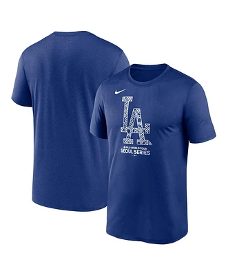 Men's Nike Royal Los Angeles Dodgers 2024 Mlb World Tour Seoul Series Legend Performance T-shirt