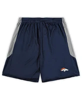 Men's Fanatics Navy Denver Broncos Big and Tall Team Logo Shorts